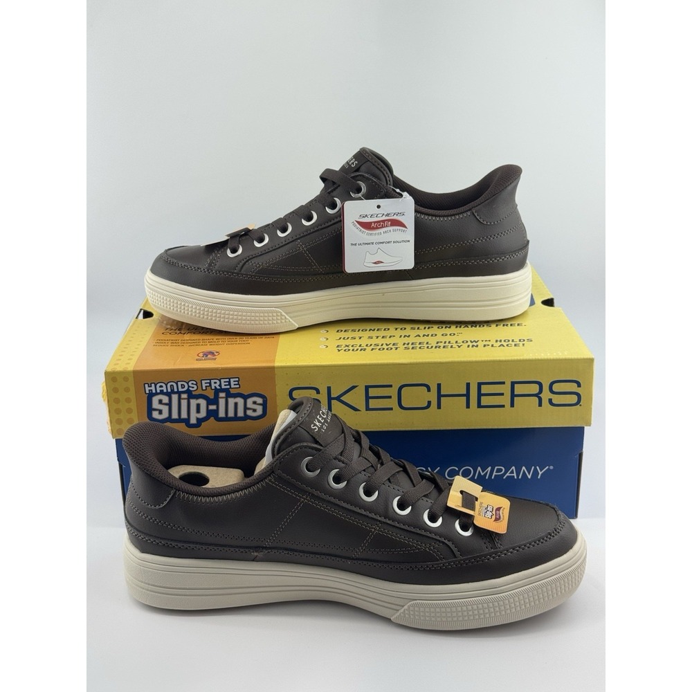 SKECHERS Slip-ins: Arch Fit Arcade 183223 Chocolate Men's Size 9